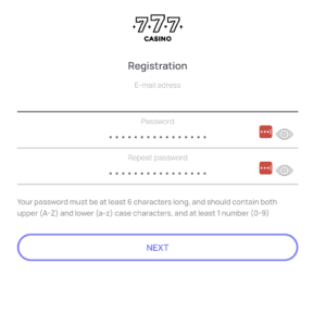 kazino 777 reģistrācija